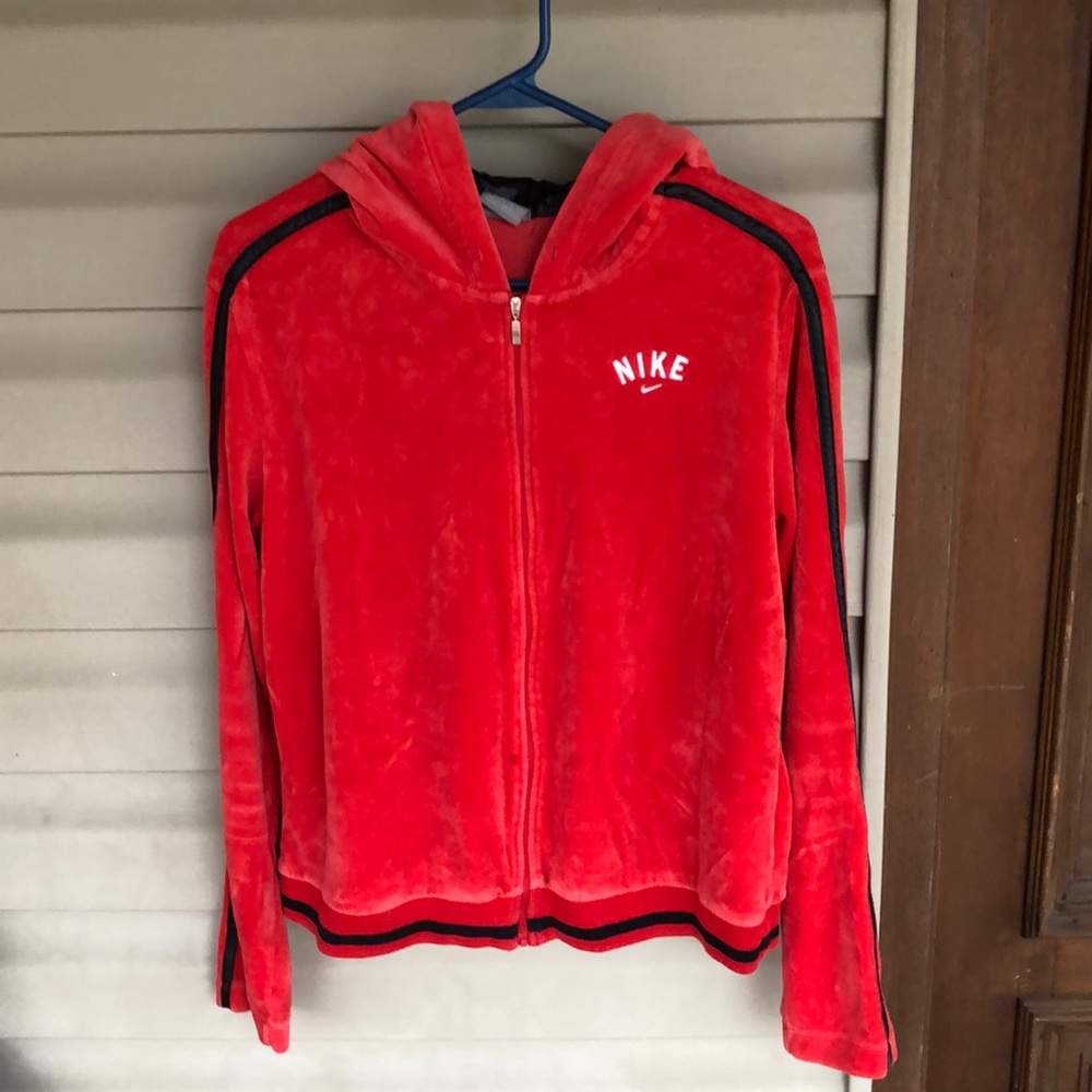 Nike velour track suit